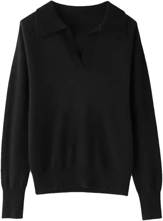 Wełniany sweter z kołnierzykiem Kira