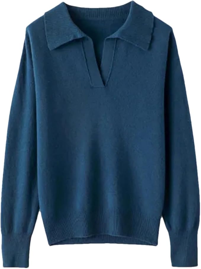 Wełniany sweter z kołnierzykiem Kira