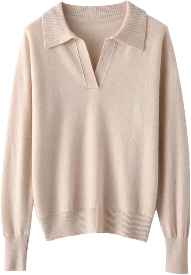 Wełniany sweter z kołnierzykiem Kira