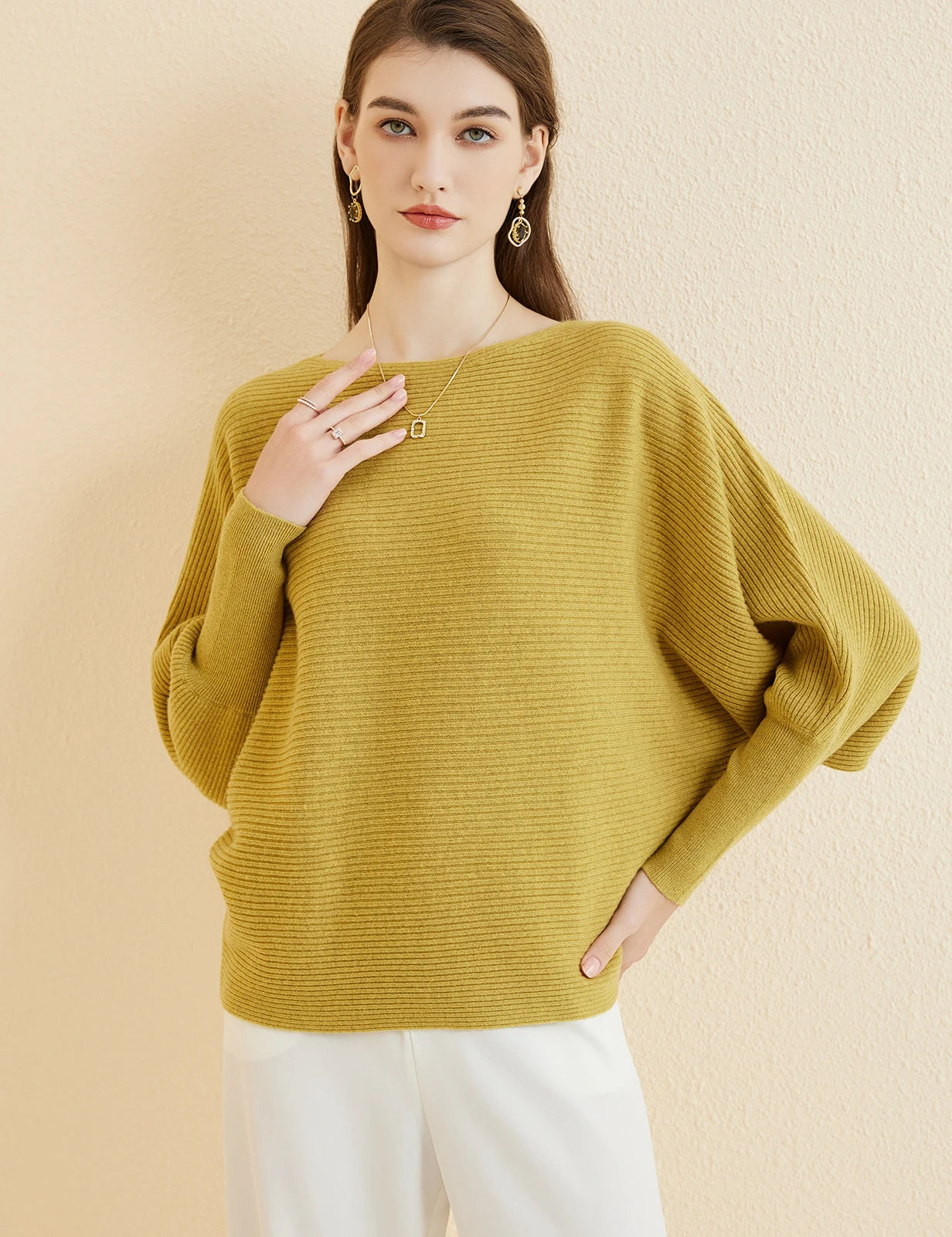 Sweter nietoperz 100% wełny