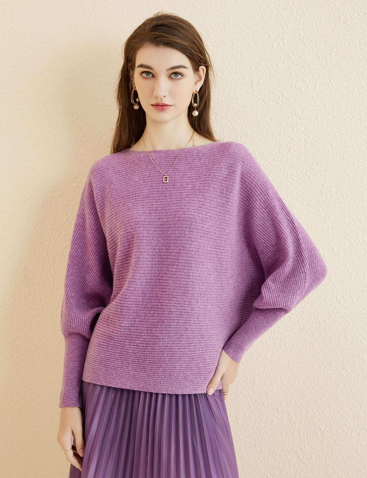 Sweter nietoperz 100% wełny