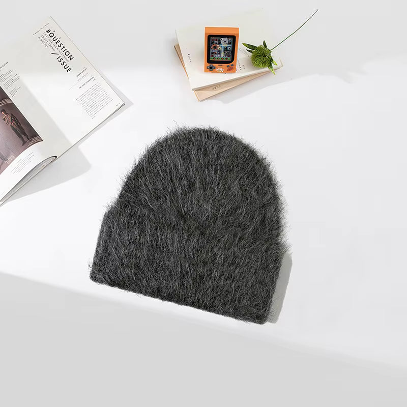 Czapka z wełną alpaki