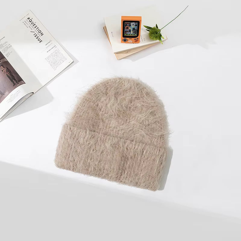 Czapka z wełną alpaki