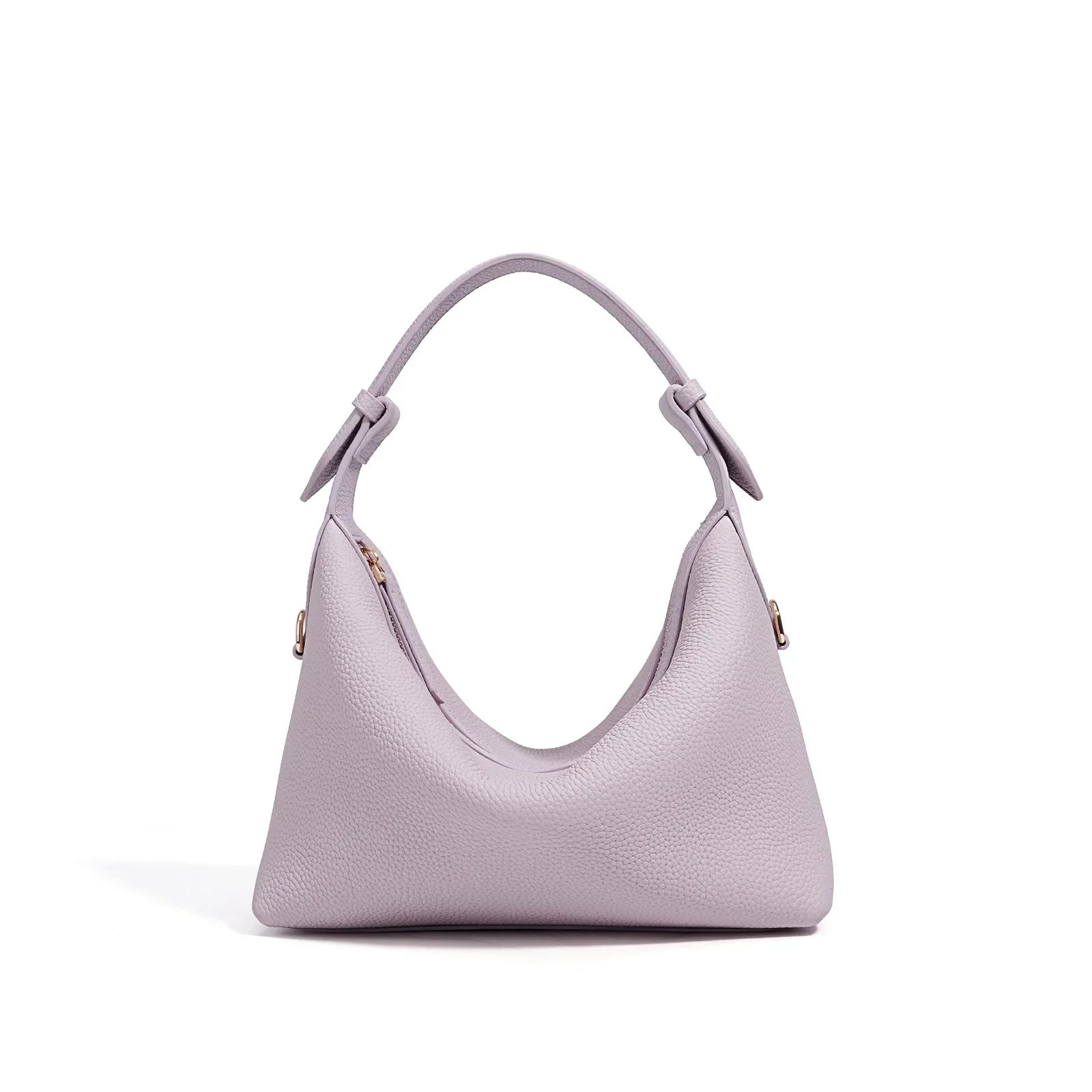 Mała pastelowa skórzana torebka do ręki