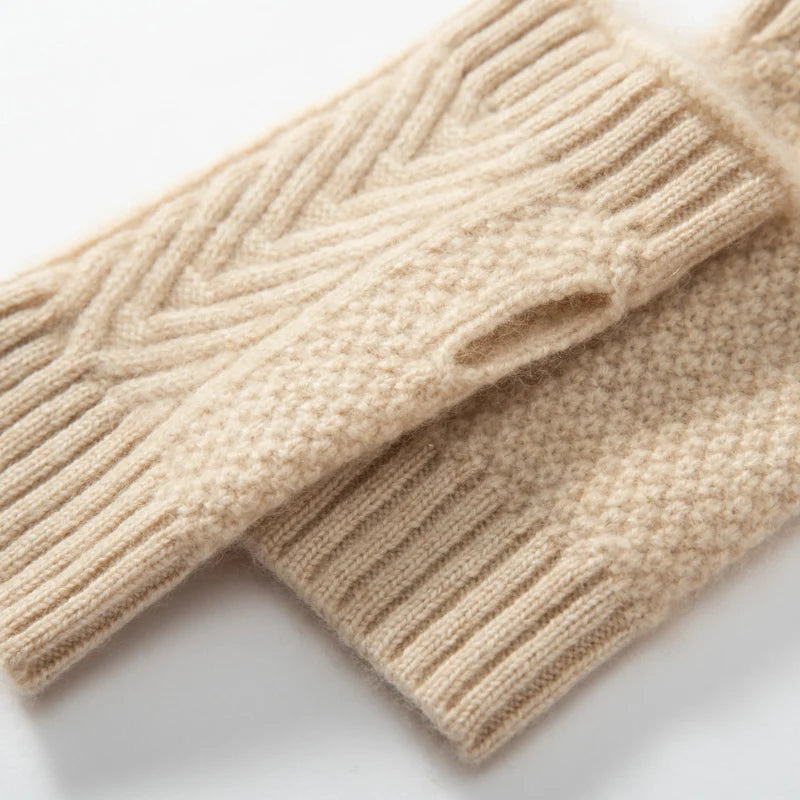 Kaszmirowe ocieplacze na dłonie