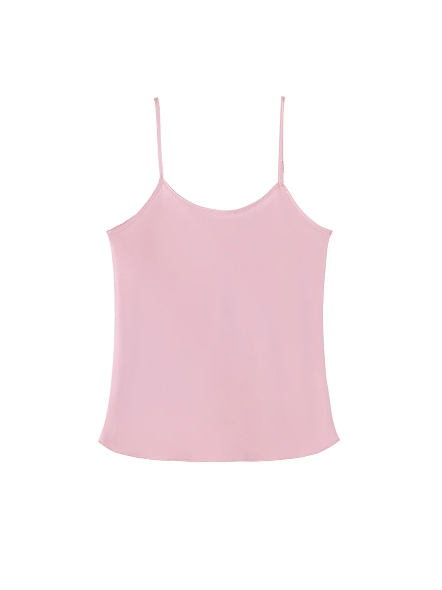 Jedwabny top na ramiączkach 100% jedwab