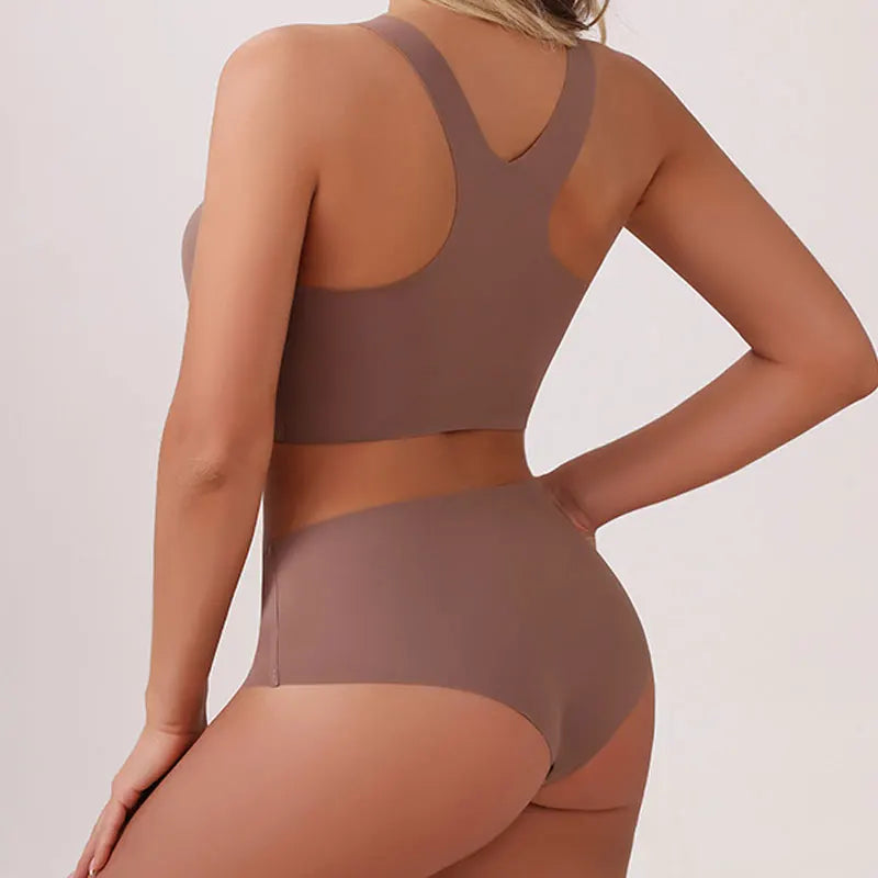 Komplet bielizny bezszwowej top i figi