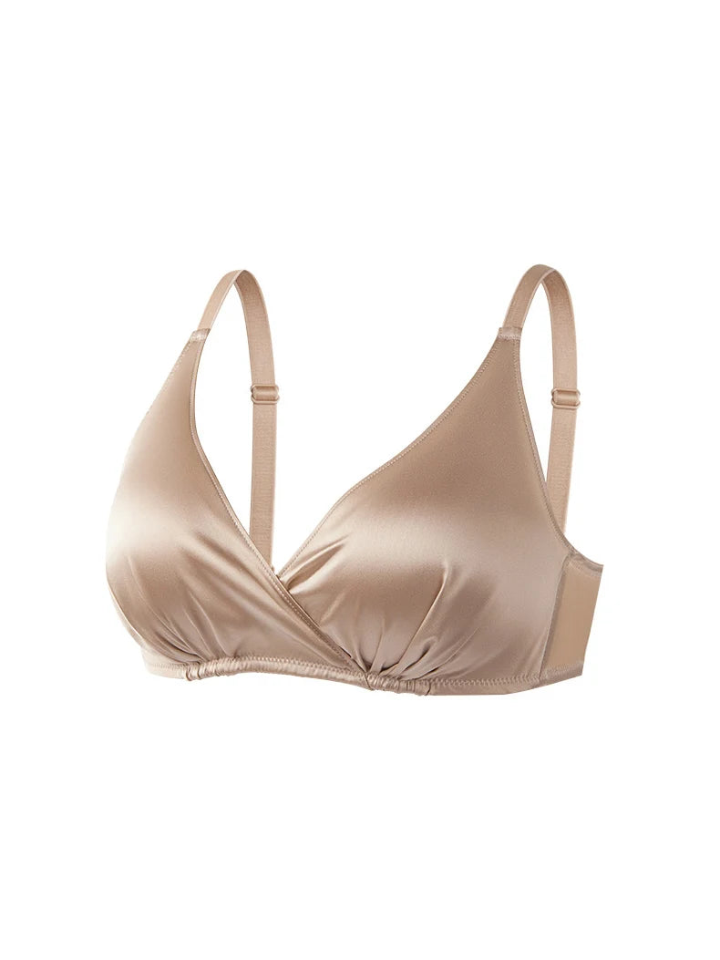 Jedwabny satynowy biustonosz