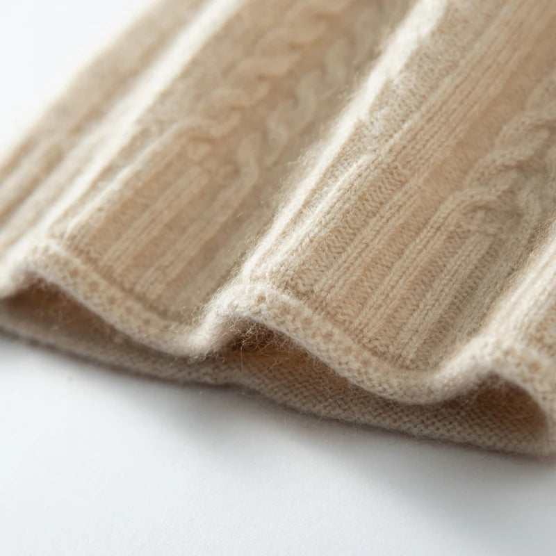 Kaszmirowa czapka zimowa