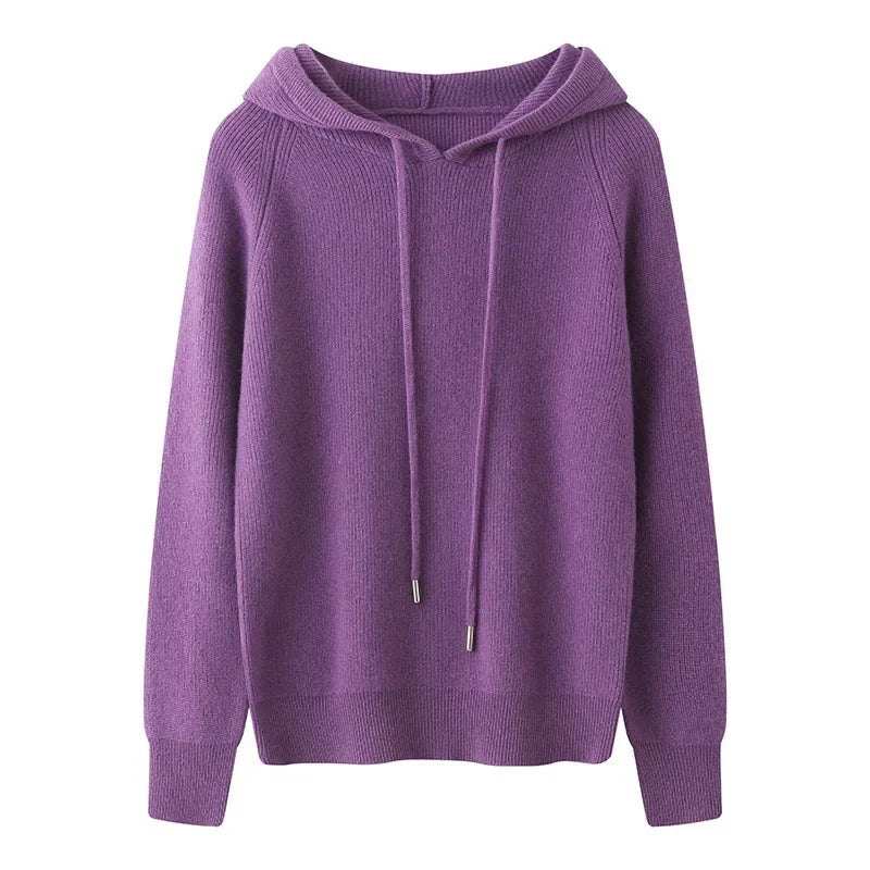 Bluza z kapturem 100% wełny