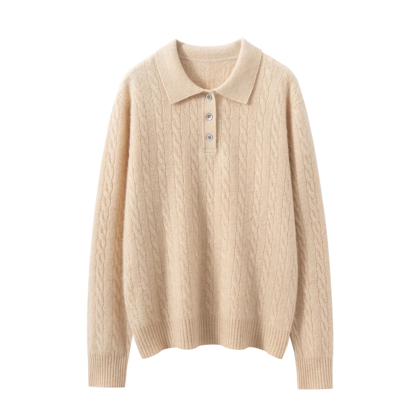 Kaszmirowy sweter polo