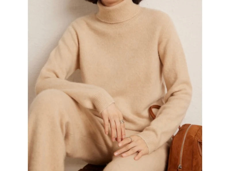 Wełniany golf damski