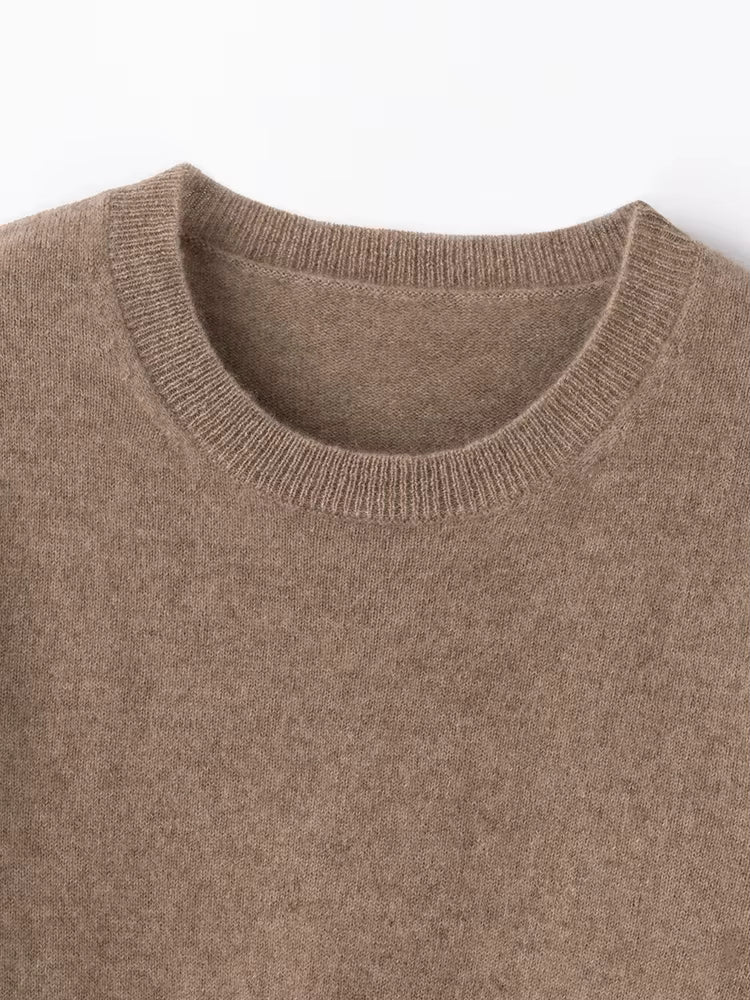 Kaszmirowy sweter z okrągłym dekoltem