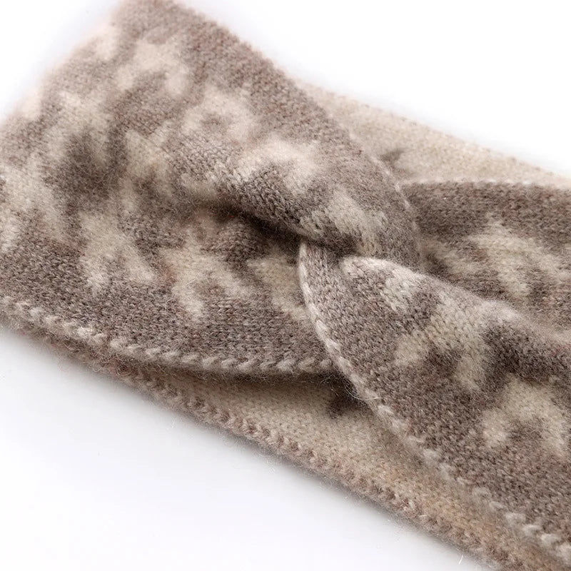 Kaszmirowa opaska na głowę