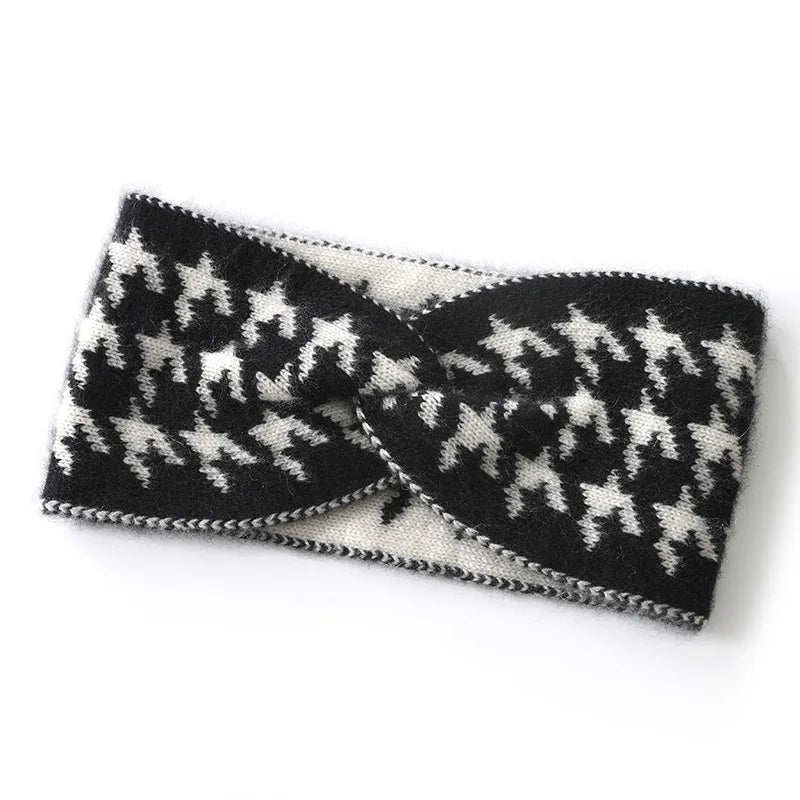 Kaszmirowa opaska na głowę