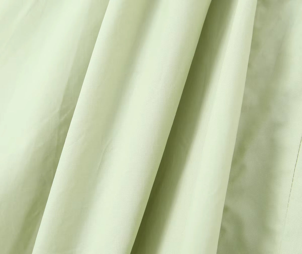 Bawełniana rozkloszowana sukienka midi z odkrytymi plecami