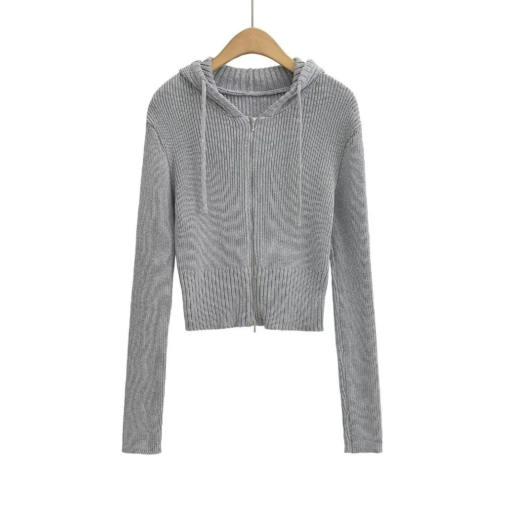 Bawełniana bluza z kapturem na zamek