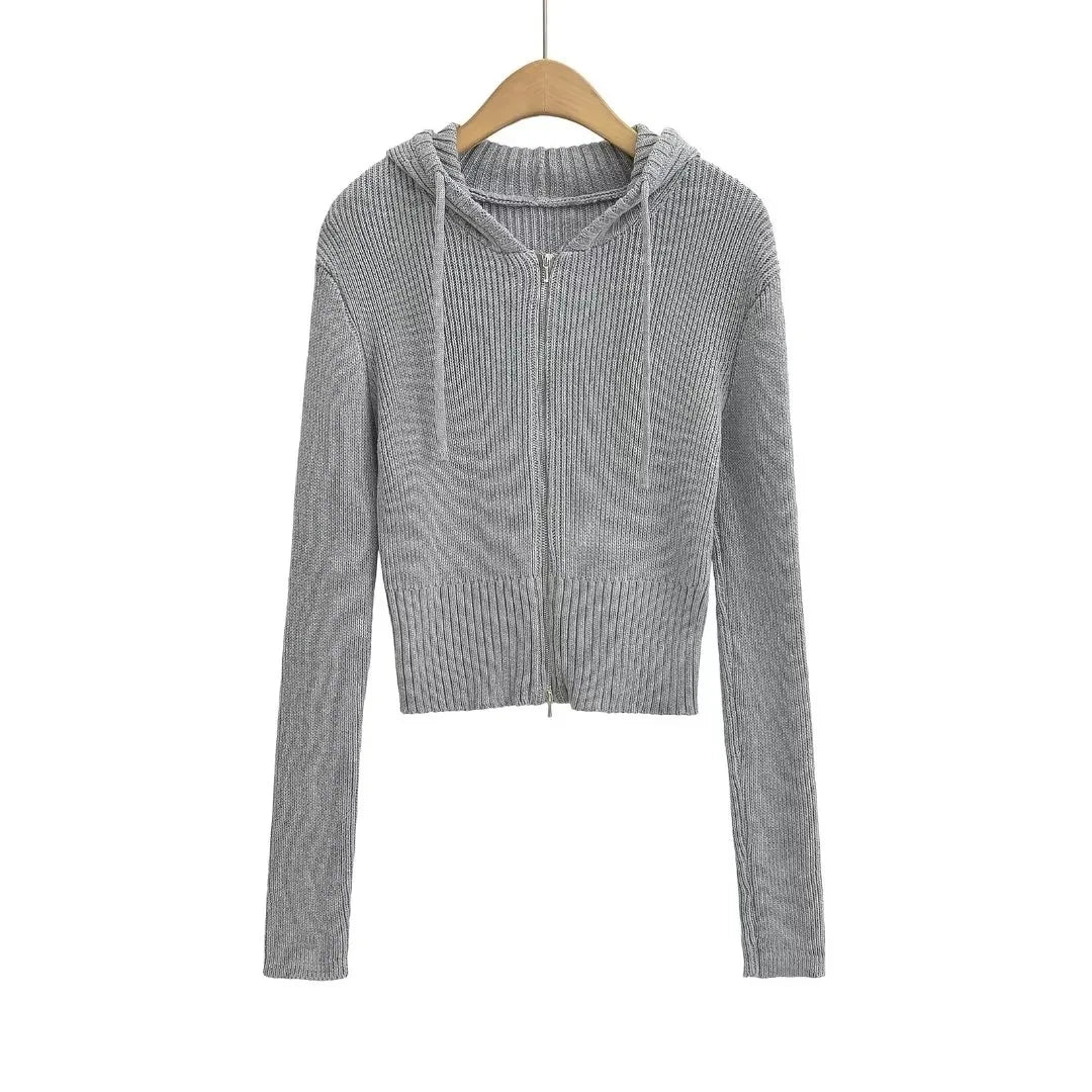 Bawełniana bluza z kapturem na zamek