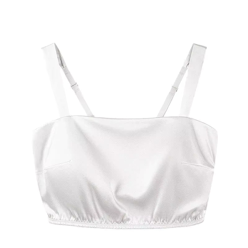 Jedwabny top-biustonosz