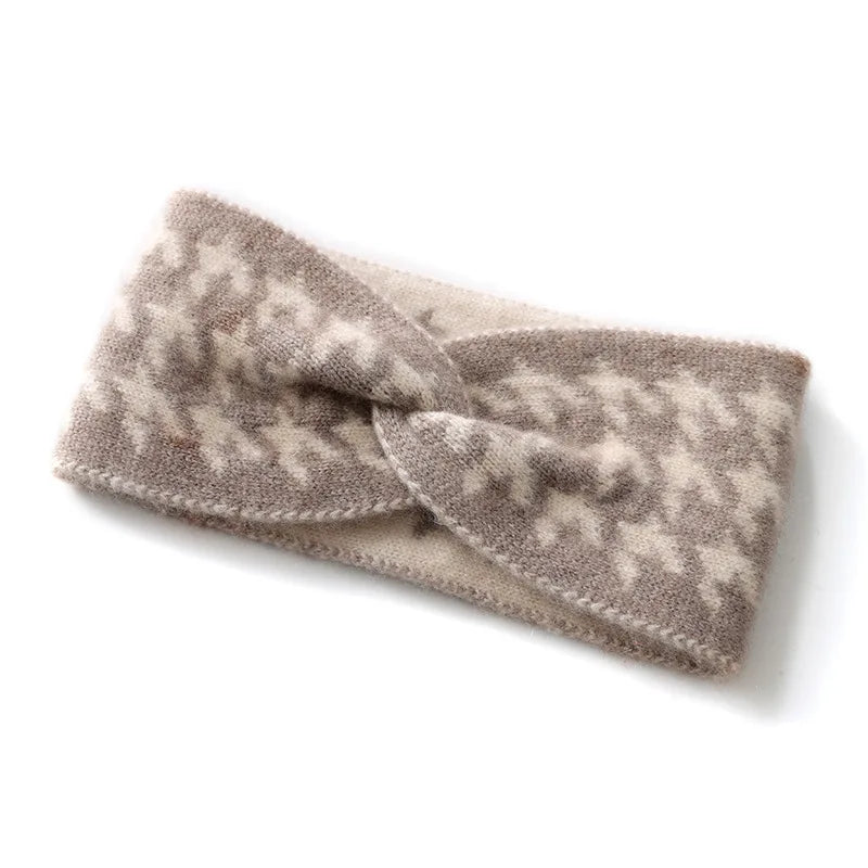 Kaszmirowa opaska na głowę