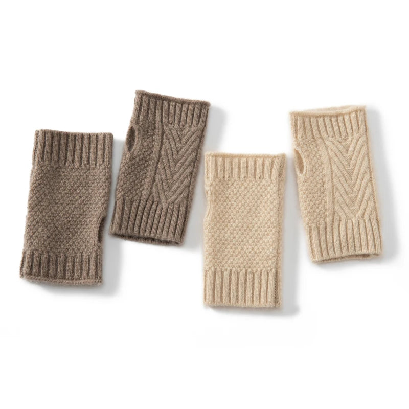 Kaszmirowe ocieplacze na dłonie