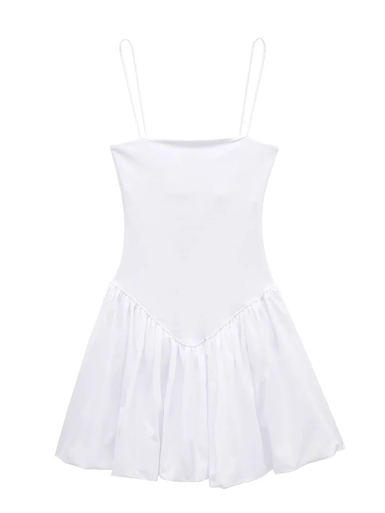 Minimalistyczna sukienka na ramiączkach