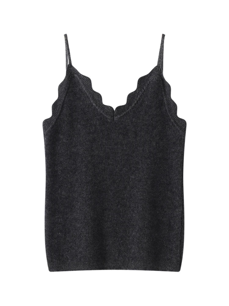 Top na ramiączkach 100% kaszmiru