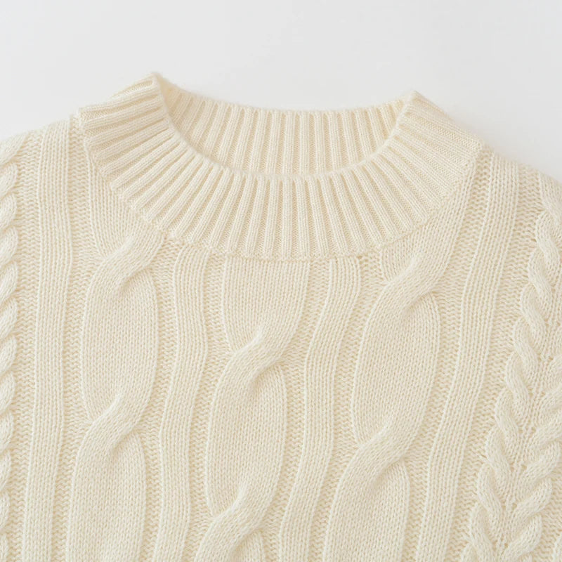 Beżowy kaszmirowy sweter 100% kaszmir