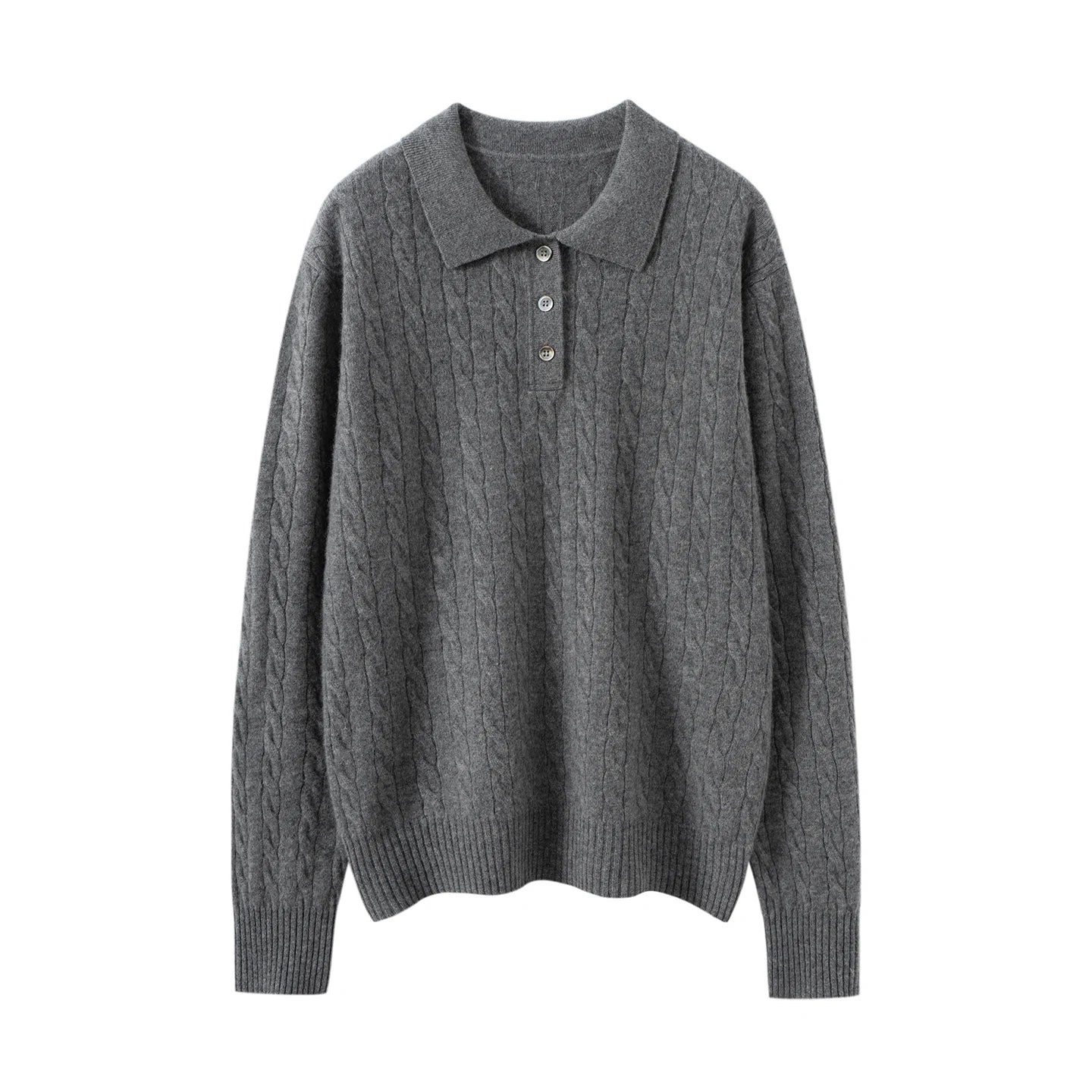 Kaszmirowy sweter polo