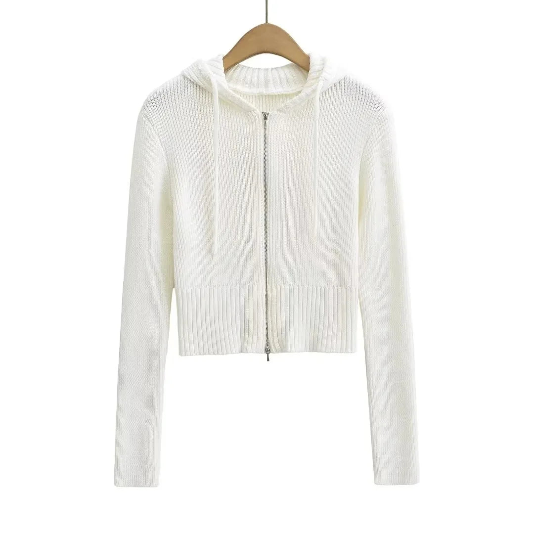 Bawełniana bluza z kapturem na zamek