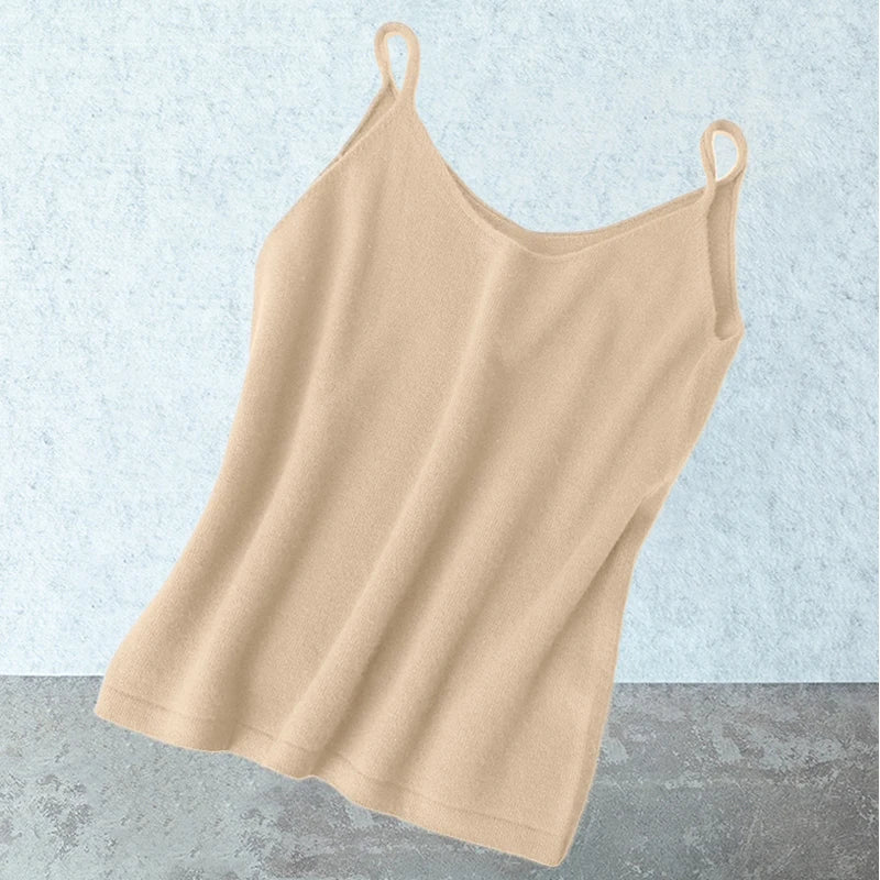 Wełniana bluzka na ramiączkach