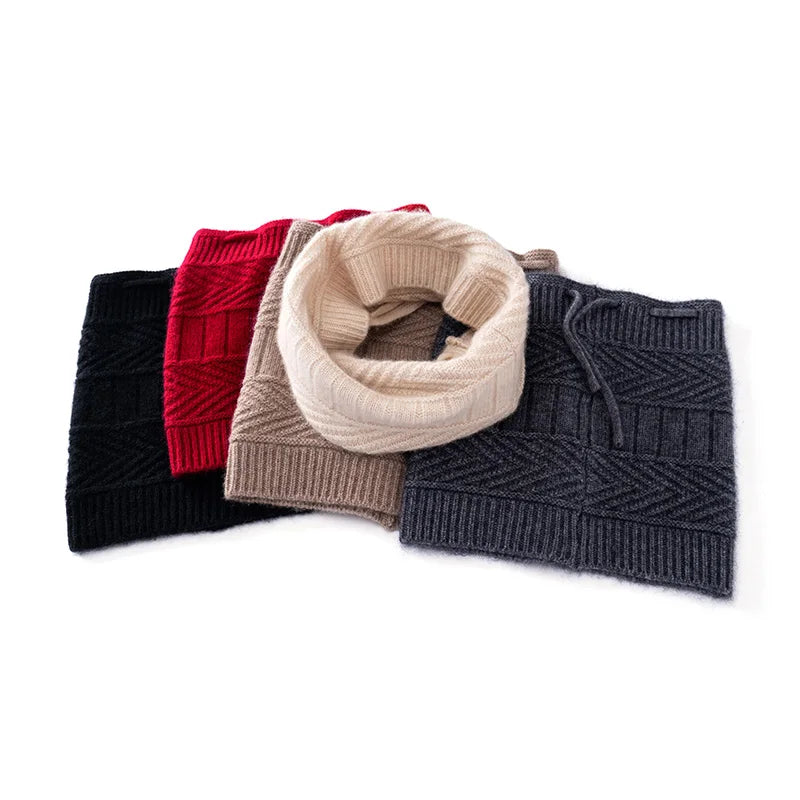 Kaszmirowa czapka i komin 2w1