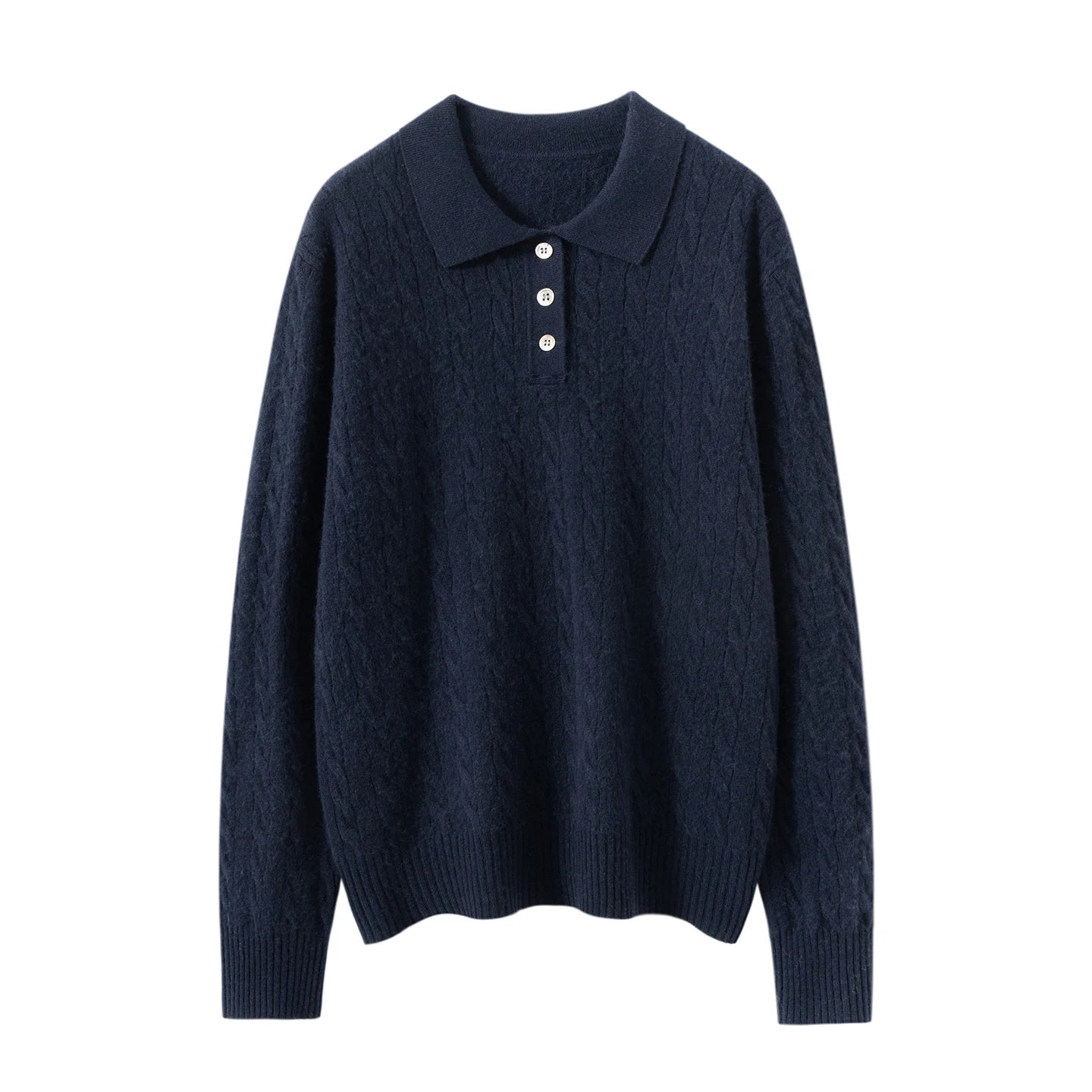 Kaszmirowy sweter polo