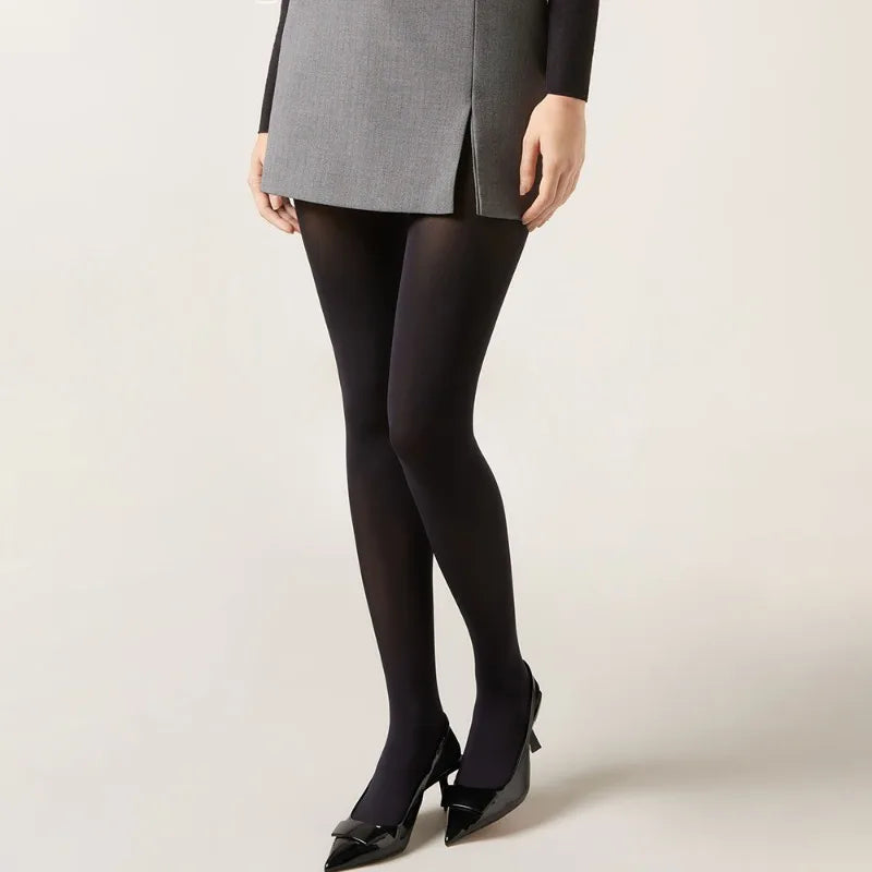 Kolorowe gładkie rajstopy