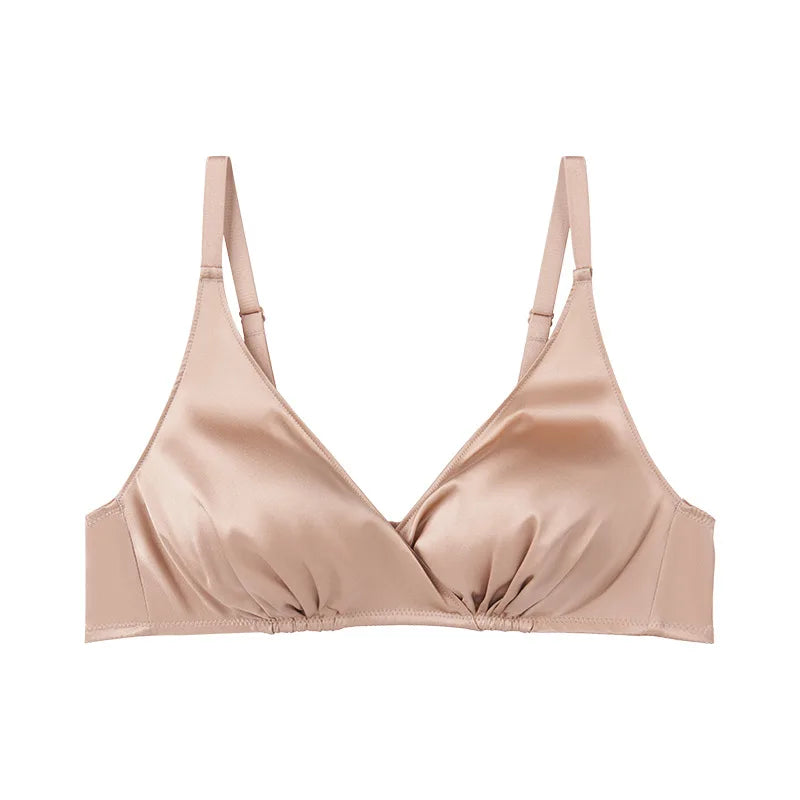 Jedwabny satynowy biustonosz