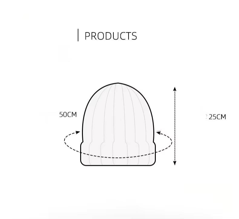 Damska kaszmirowa czapka w paski