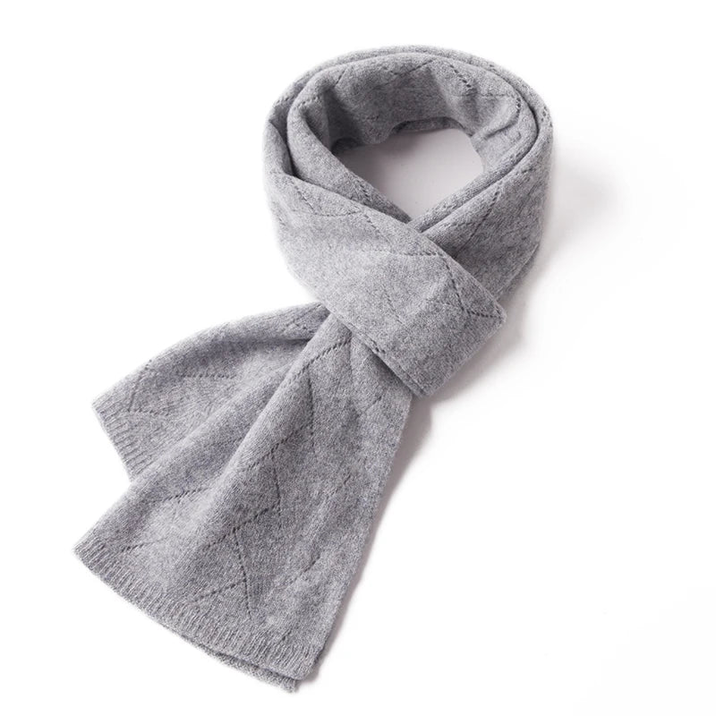 Ażurowy szalik 100% wełny