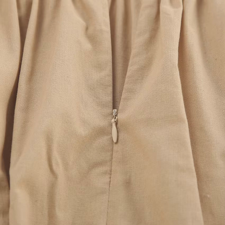 Bawełniana sukienka midi na ramiączkach