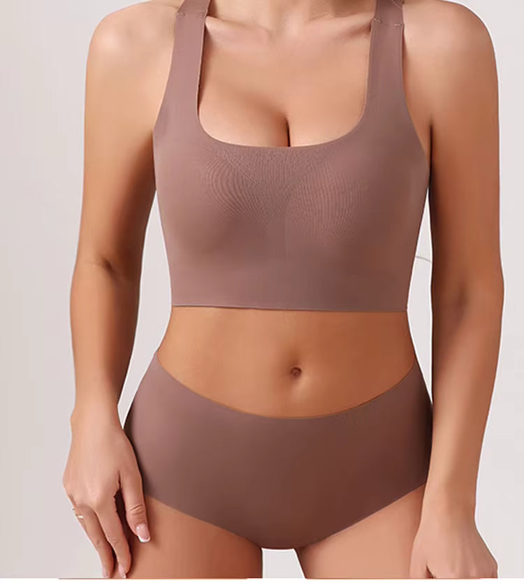 Komplet bielizny bezszwowej top i figi