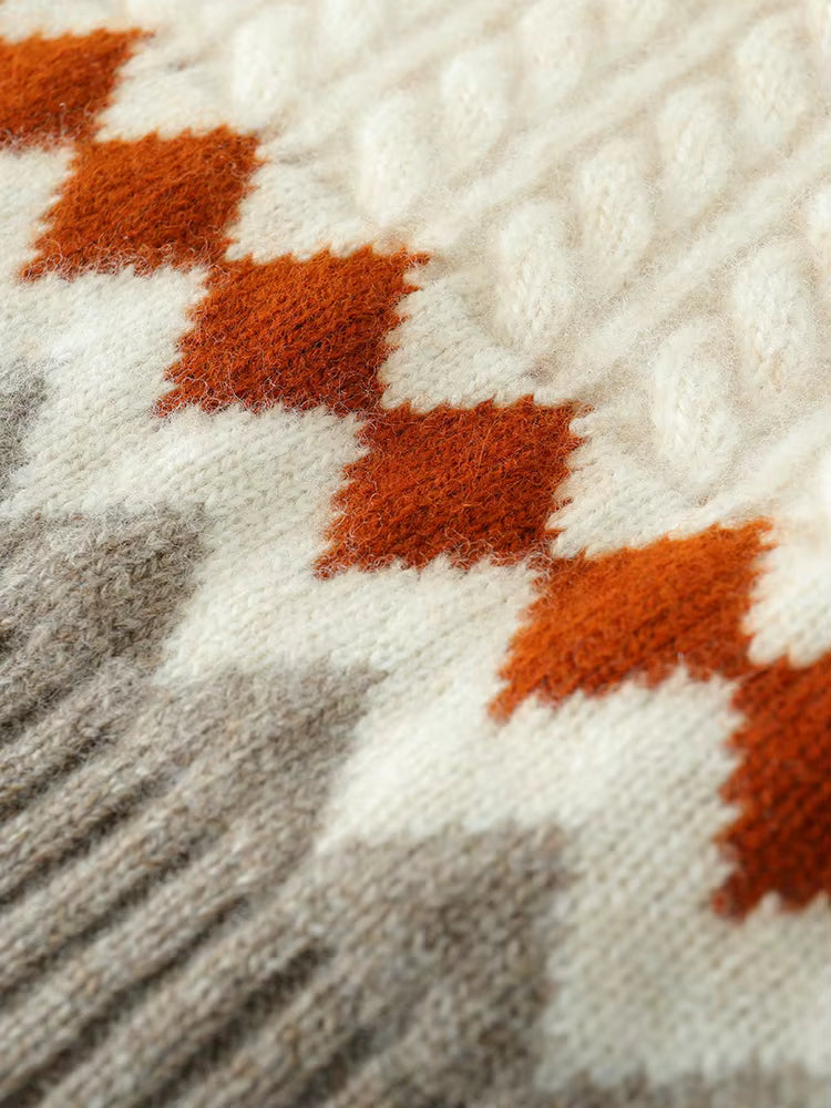 Wełniana czapka z pomponem