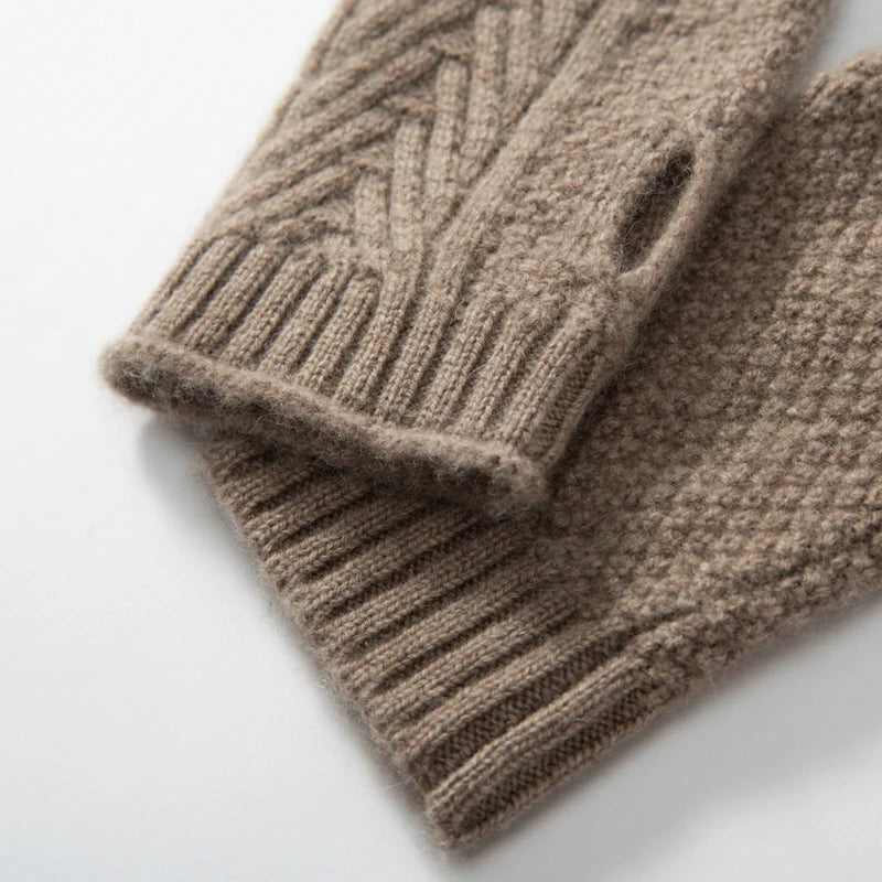 Kaszmirowe ocieplacze na dłonie