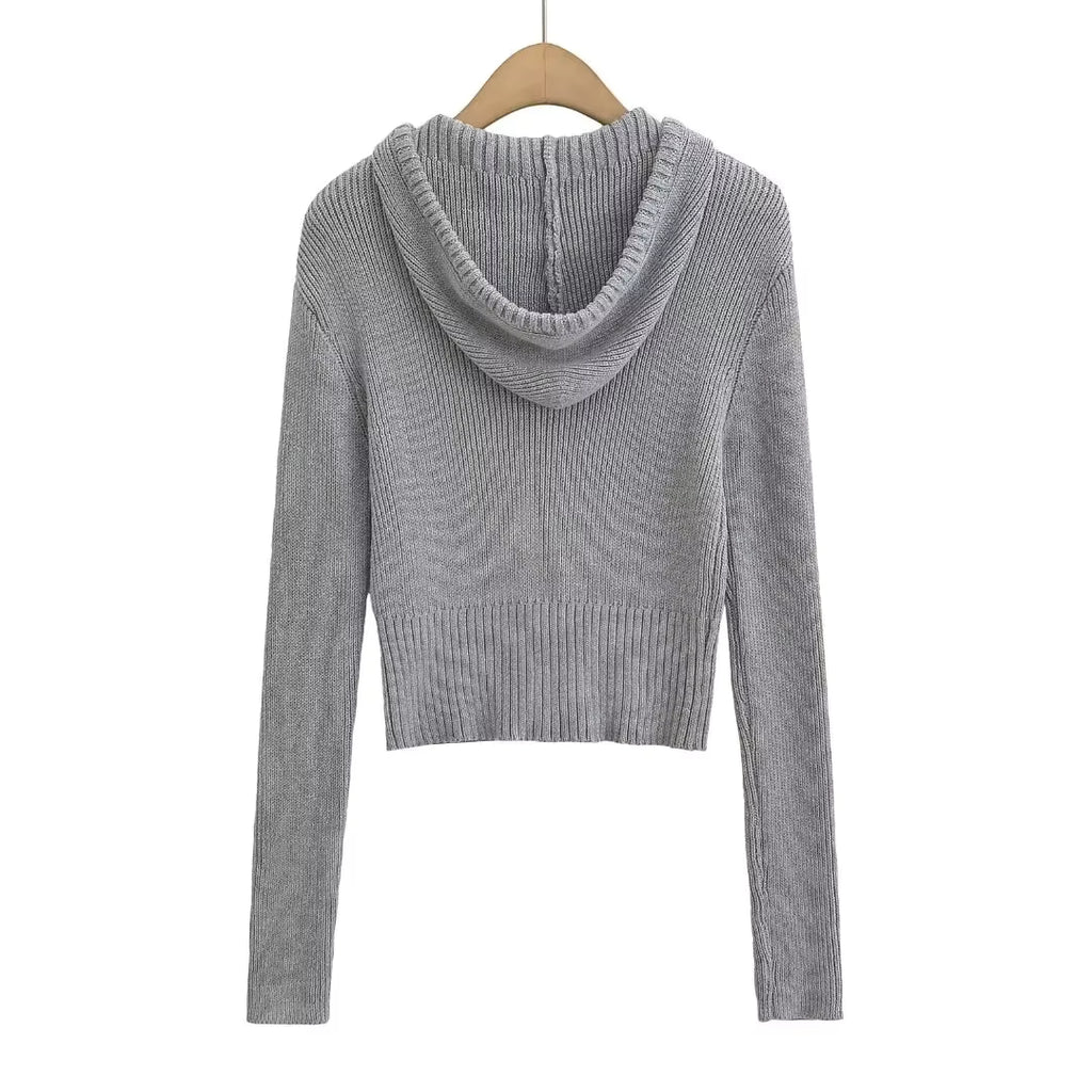 Bawełniana bluza z kapturem na zamek