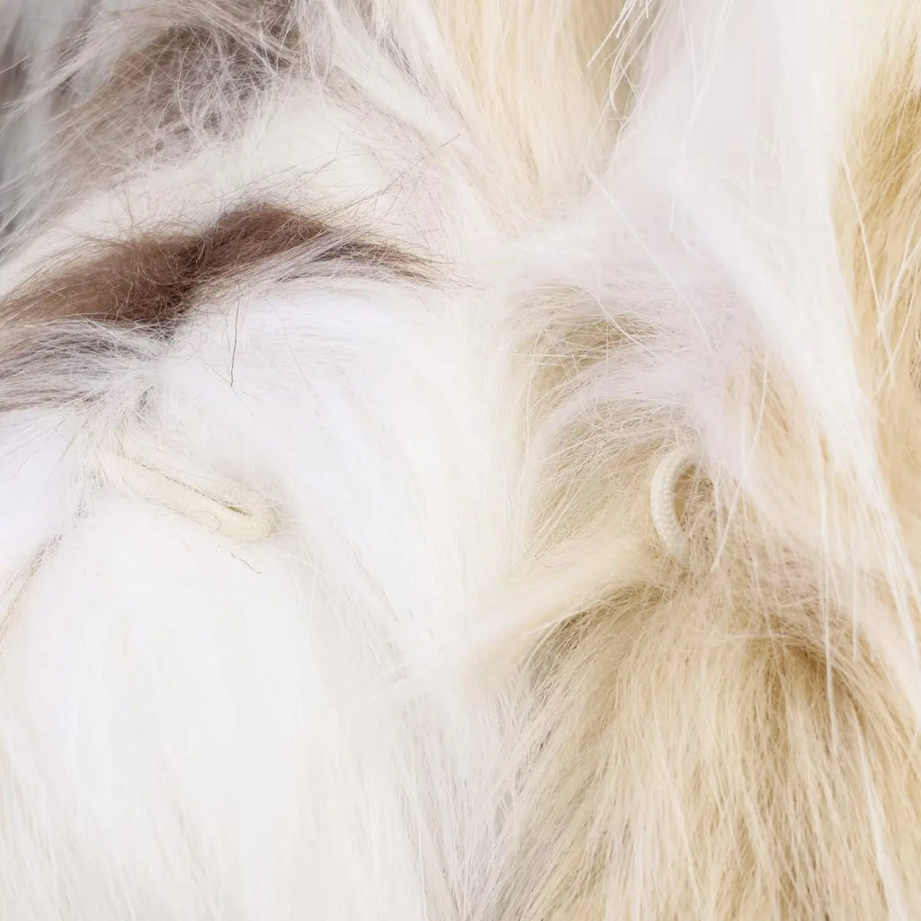 Wielokolorowe sztuczne futro