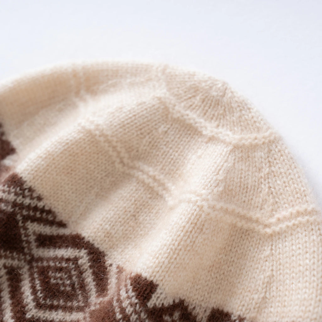 Kaszmirowa zimowa czapka unisex