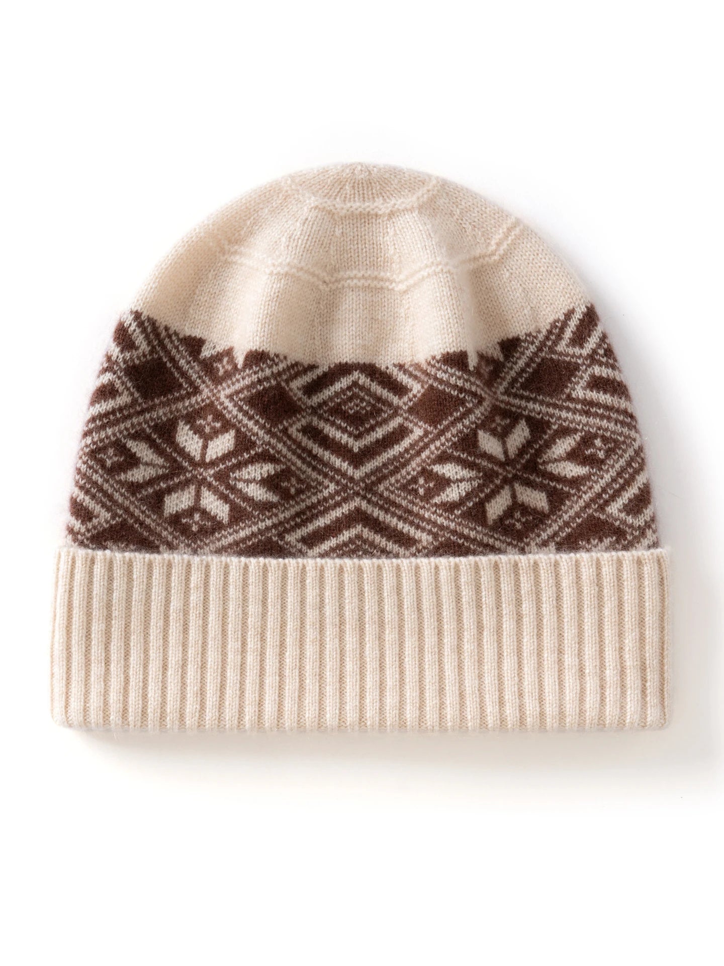 Kaszmirowa zimowa czapka unisex