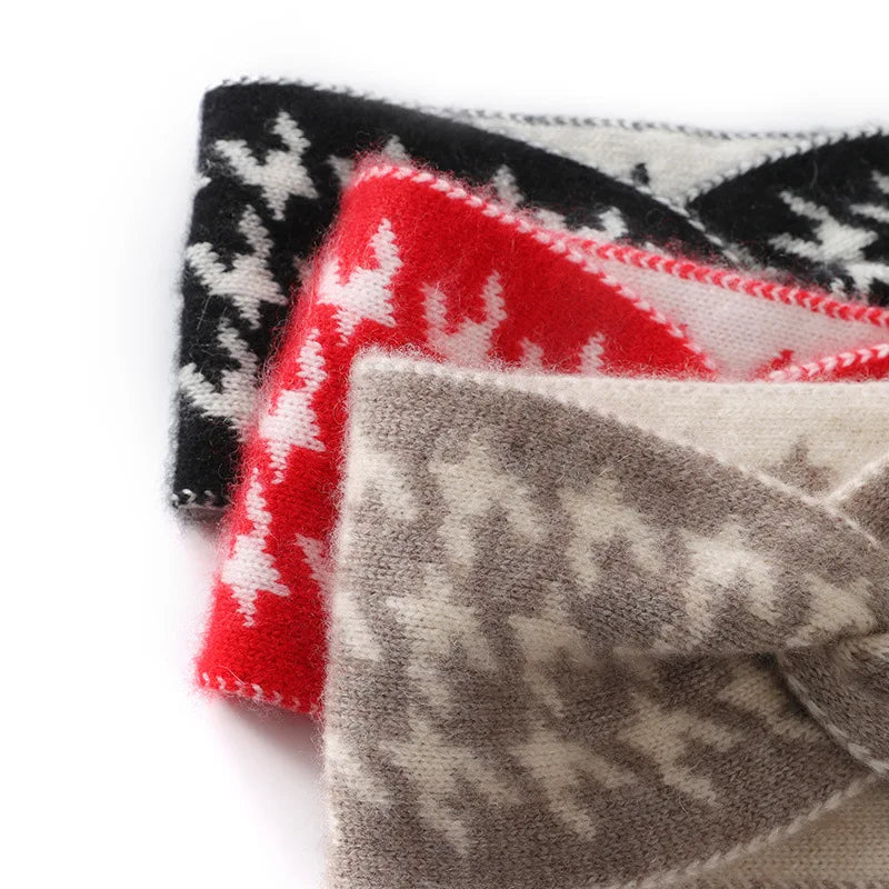 Kaszmirowa opaska na głowę