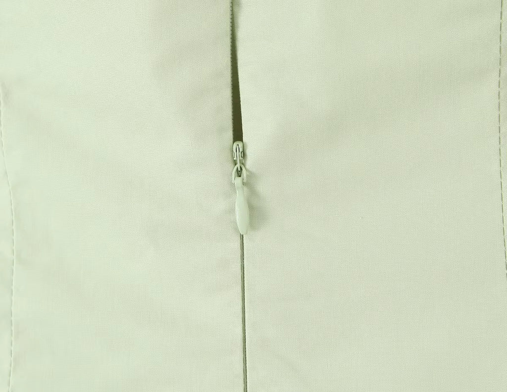 Bawełniana rozkloszowana sukienka midi z odkrytymi plecami