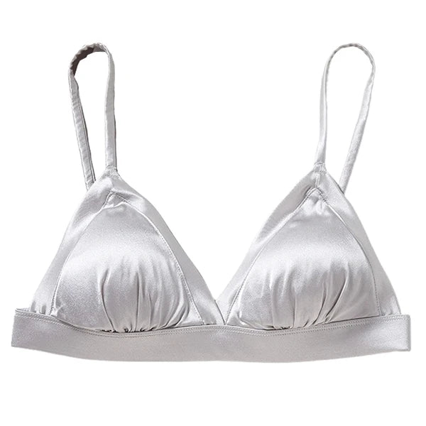 Jedwabny biustonosz typu bralette
