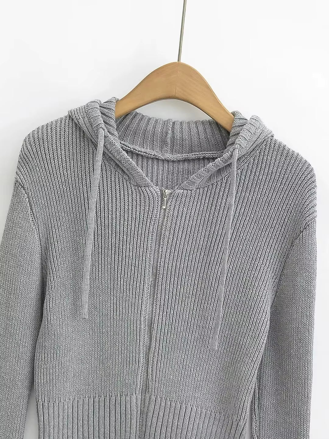 Bawełniana bluza z kapturem na zamek