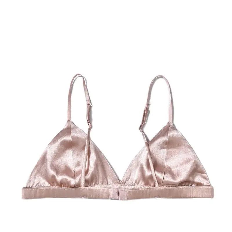 Jedwabny komplet biustonosz i majtki